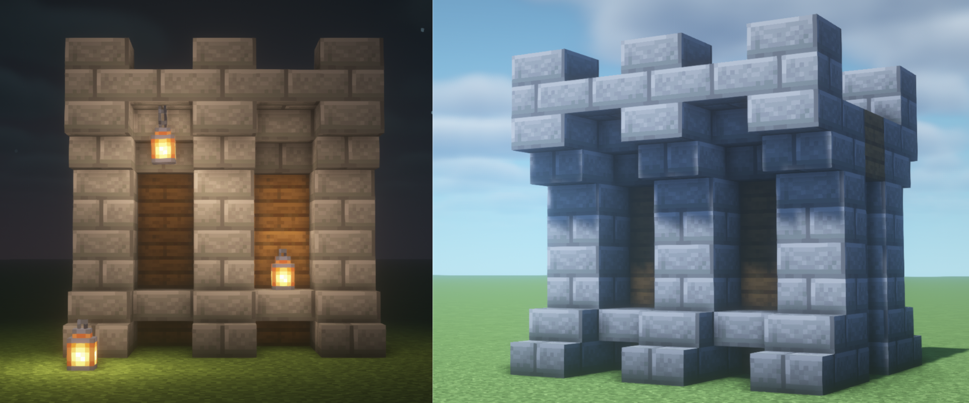 How to Build a Medieval Style Wall in Minecraft