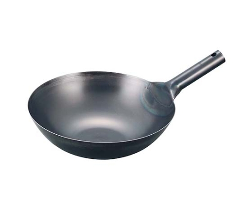 EBM 鉄ブルーテンパー プレス 中華片手鍋 27cm　2723800