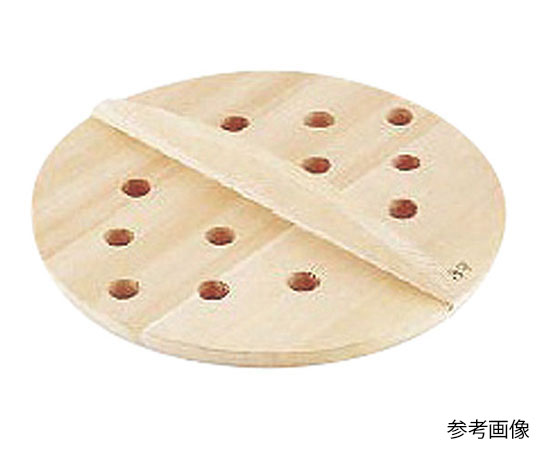 厚手サワラ木蓋穴明 15cm　