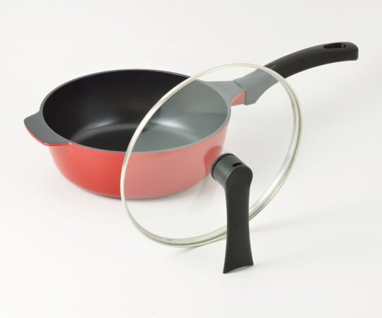 ブルーダイヤモンドコートIH対応ガラス蓋付おまかせパンNEO　24cm　HB-2905